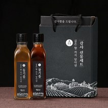 [우리농산] 초신선 참기름 들기름 감사선물세트(참기름180ml + 들기름180ml), 상세 설명 참조