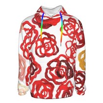 장미의 필드 인쇄 3D 티셔츠 플러스 크기 Streetwear 로즈 로맨스 꽃 장미 꽃 꽃 레드 루비