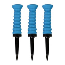 3Pcs 탄성 골프 티 플라스틱 볼 홀더 초보자 훈련 보조기 연습, 푸른