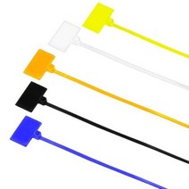 컬러 메모 케이블 타이 네임 마크 250P DD11203 선정리용