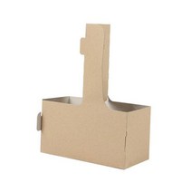 크라운포장 크라프트 2구 커피 캐리어 200개입, 1박스