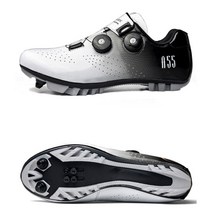 사이클링 신발 Mtb 로드 바이크 부츠 미끄럼 방지 남성 산악 자전거 플랫 스니커즈 SPD mtb, 03 6, 02 Pro White(MTB)