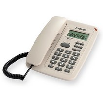 맥슨 발신자표시 유선전화기 아이보리 MS-912