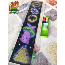 실내컬링 셔플보드 볼링 테이블컬링 보드게임, 접이식 4 in 1 컬링 셔플보드.../28x102cm