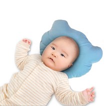 [신생아머리방지] 두상관리 신생아 짱구베개 두상관리 아기 유아 두상 베개 납작머리 절벽머리 방지, 핑크