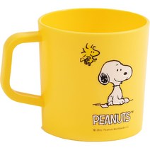 양치컵 NOME 낙 쌀 2PEANUTS 연판장 스누 보다 네모난 손잡이 칫솔컵 큐트 애니메이션 2903237345, 엘로우