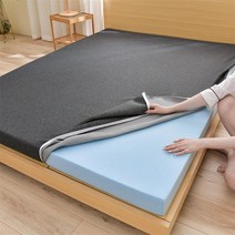 회색 3cm 스펀지 젤 메모리 매트리스 니트 원단 소프트 스폰지 매트, D. 회색 120x190x3cm_단품