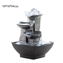 실내분수대 돌분수 인공폭포 유럽식 탁상 소품 사무실 장식 선물 공예품 아이디어, 1.8028（16x16x24CM ）, A.（16x16x24CM）