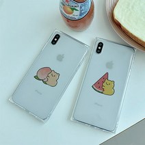 마리오 아칸 곤룐 쨀리공장 복숭아수박 아이폰큐브케이스 (P001060842)