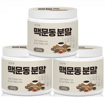 건강앤 맥문동 뿌리분말 국내산 스피카토사이드A 200g, 3개
