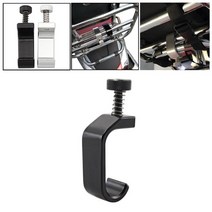 베스파 악세사리 호환 80x21mm 알루미늄 프레임 후크 크로 셰 뜨개질 그립은 vespa gts 50 125 150 250 300 오토바이 외부 액세서리와 호환됩니다., 검은색