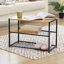 [P1M] 리빙FIXA함스타드3단선반 / 사이드 인테리어 테이블 보조수납장 DIY ( P1M / 73254EA ), 블랙, 본상품선택