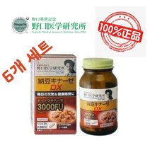 낫토키나제 90정x6개 발효대두 낫또 노구치의학연구소 DX 3000FU, 6세트개