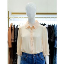 ab.f.z [ab.f.z] 심플 5부 블라우스 (APX3HB-33H)