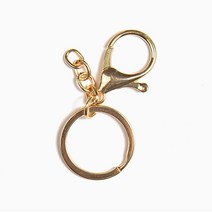 민화샵 고급 열쇠고리 키링 만들기 부자재 가방고리, 금색 UCMOC0061