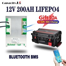 12V200AH lifepo4 배터리 320ahTrolley 케이스 250a 철 팩 320A 인산염 RV 야외 캠핑 용 충전식, 04 200AH bluetooth_01 12V