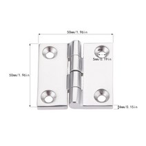 Gohantee-헤비 듀티 마린 1.96 quotquot 50x50mm 캐스트 보트 캐러밴 데크 캐비닛 서랍 도어 스트랩 버트 경첩 하드웨어 액세서리