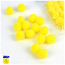 YOLOMAM 뿅뿅이15MM 노랑 미술반제품 구슬솜