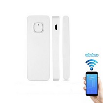 스마트 경보 센서 용 WiFi 도어 창 센서 허브 없음 충전 가능, 하얀색