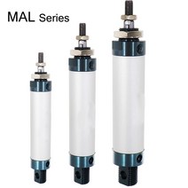 공기 공압 실린더 이중 압축 MAL 미니 보어 16/20/25/32mm 40mm 스트로크 25/50/75/100 200 싱글 레버, [14] 500mm Stroke, [05] Bore 40mm