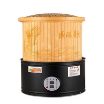 잎차 로스터기 차 로스팅 허브솥 덖음기 잎 건조 차, 블랙 20 타이머 없음