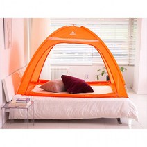 런웨이브 사각 실내 난방 텐트 240cm x 240cm 양문형 9~10인용 아이들방 놀이 침실 텐트 간편설치