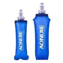 AONIJIE TPU 스포츠 소프트 플라스크 물통 접이식 크로스컨트리 물 주머니 물병, 볏짚 사용, 500ml