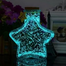 야광모래 스톤오브제 포장마차꾸미기 인테리어장식품 스톰글라스 고스트우드, 오렌지옐로우GD01750