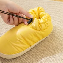 방수 층간소음방지 뚱카롱 슬리퍼 연예인 슬리퍼 구름 슬리퍼 커플 실내화 마카롱 임산부 산후조리원 사무실 키높이 쿠션, 옐로우(끈조절)