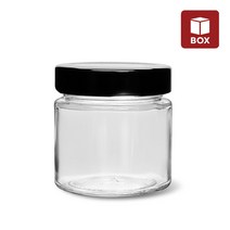 MIR (1BOX) 유리병 일자형 딥캡 100ml 원형 (24개입) 미니병 공병 유리밀폐용기