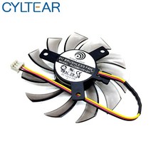 CPU팬 75MM PLD08010S12H 기가 바이트 HD 6850 7970 GTX 460 GTX560Ti R270X AMD R7 260x 그래픽 비디오 카드 냉각 팬용 쿨러 팬, [01] 3Pin (3Wires)