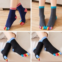 여성용 발가락양말 양말 세트 스트라이프 등산 등산용 삼선 수면 스니커즈 남자 중목 타비