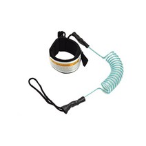 야외 스프링 서핑 보드 코일 SUP 스탠드 패들 탄성 스트레치 블 TPU 핸드 서핑 밧줄 매직 스티커 보트 안전, 파란