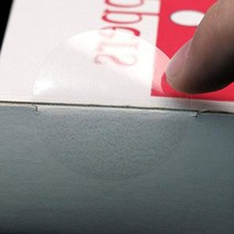 넉넉한 원형 투명 스티커 38mm 동그라미 선물 포장 편지 봉인 씰 디저트 상품 답례품 박스 접합부위 접착 씰링 롤 스티커