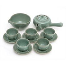 청자운학5인다기세트 외국인선물한국기념품, 수량