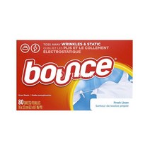 Bounce 바운스 드라이어 시트 프레쉬 린넨향 80개입