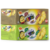 포테이토 크리스프 스낵 바베큐맛 20g x 50p + 사워크림맛 20g x 50p, 7세트