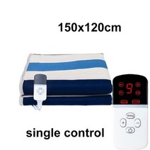 전기장판온도조절기이중 온도 제어 전기 담요 두꺼운 조절기 난방 겨울용 따뜻한 시트, 02 150x120cm_01 미국
