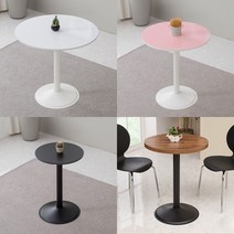 이반가구 원형테이블 원형다리 하이그로시 거실 리빙 주방 식탁 티테이블 사이드테이블, .원형500형, 화이트(레드테두리), 원형화이트다리