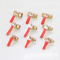 밸브황동 미니 볼 밸브 1/8 "1/4" 3/8 BSP 암 수 커플러 어댑터 공기 물 오일 유량 제어 배관, 02 1/8