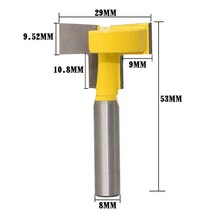 루터날 트리머날 루터비트 홈파기날 목공용루터 Krachtige 8mm Shank T-Slot Cutter Router Bit Wood Woodw, 한개옵션0
