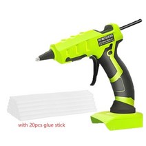 Makita/Dewalt 호환/Black Decker/Milwaukee 18V 배터리 용 무선 핫멜트 글루 건 DIY 사용 스틱 전기 수리, 04 Black Dec with stick, Black Dec with stick