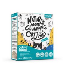 캣처 원목모래 응고형 스마트 펠렛 고양이 모래, 1개, 2.4kg, 무향