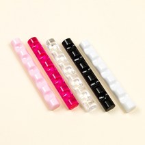 브러시 거치대 핑크 일자형, 1세트