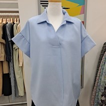 오조크 루즈핏블라우스FORMCBA530A-BL