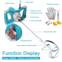 몰탈믹서기 시멘트 콘크리트 교반기 믹싱 페인트, 중국