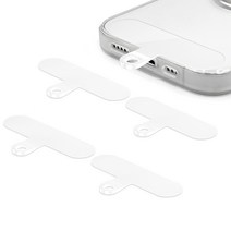 네츄럴파크 스마트폰 TPU 컬러 태그홀더 5P 손목 스트랩 걸이 줄 행온택, 2. TPU컬러 태그홀더 투명고리-화이트 5P