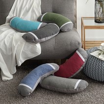 올뎃홈 허그미 분쇄 라텍스베개 숙면베개 경추베개 피그먼트베게 4종택1, 반달형-하늘