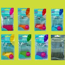 테페치간칫솔 8P 1팩 치간치솔, 검정색1.5mm(6개입)