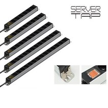 국산 블랙 알루미늄 서버탭 6구 8구 10구 12구 14구 1.5M 3M 5M 접지 과부하차단 멀티 콘센트 멀티탭, 8구 1.5M, 블랙 알루미늄 멀티탭